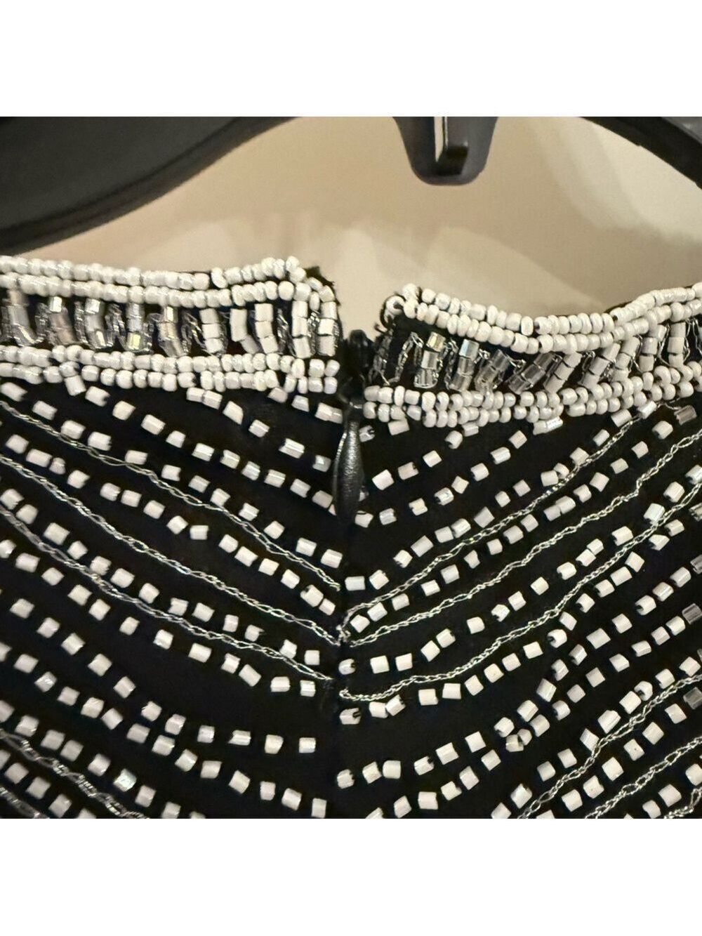AVANI EVENING beaded silk blouse. Size S - Picture 4 of 8